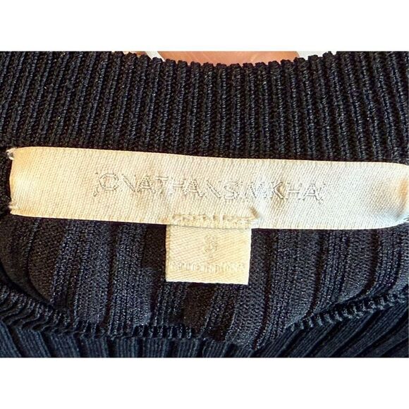 NWOT Jonathan Simkhai Tamera Metal Detail Long Sleeve Knit Mini Dress Small - Picture 6 of 11